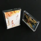 New models environment friendly clear acrylic cube photo picture frame for home decor