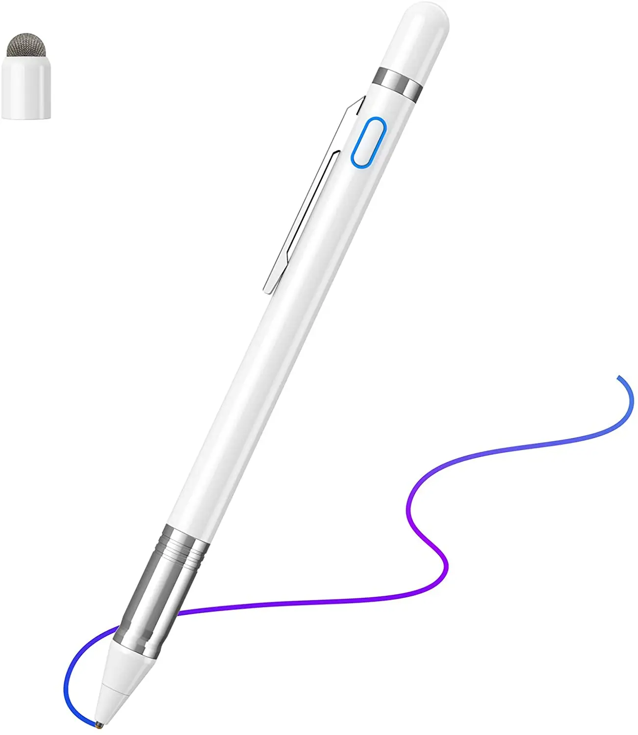 BDD China Aluminum Metal Smart S Active Stylus Pen With Pen Clip For Android Iphone Ipad Samsung Phone Laptop, White black
BDD China Aluminum Metal Smart S Active Stylus Pen With Pen Clip For Android Iphone Ipad Samsung Phone Laptop, White black