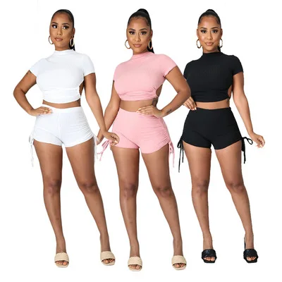 Fengway New 2021 summer sexy backless knitted women clothing Stretch ruched 2 piece summer sets, White, yellow, gray, green, black, pink, blue
Fengway New 2021 summer sexy backless knitted women clothing Stretch ruched 2 piece summer sets, White, yellow, gray, green, black, pink, blue