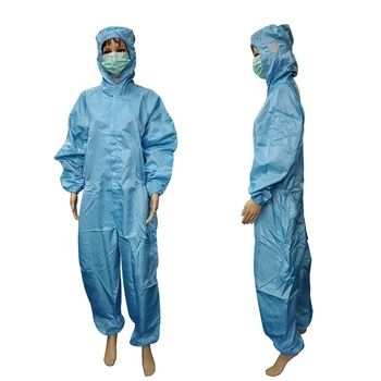 Factory Use Washable Clean Room Anti Static Dust Free Clothing Esd