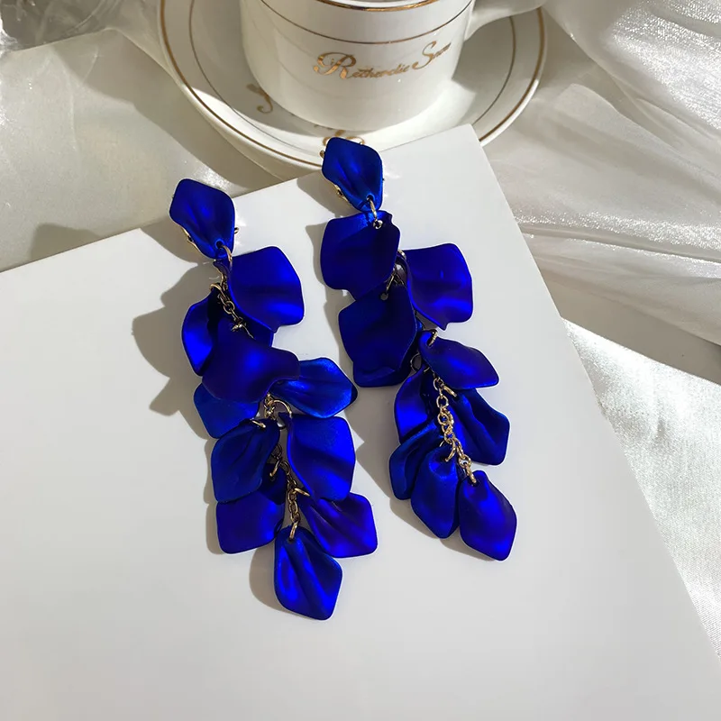 European Vintage Acrylic Flower Tassel Earrings Multi-layer Petal Drop 925 Sterling Silver Pins Earrings For Elegant Women
European Vintage Acrylic Flower Tassel Earrings Multi-layer Petal Drop 925 Sterling Silver Pins Earrings For Elegant Women