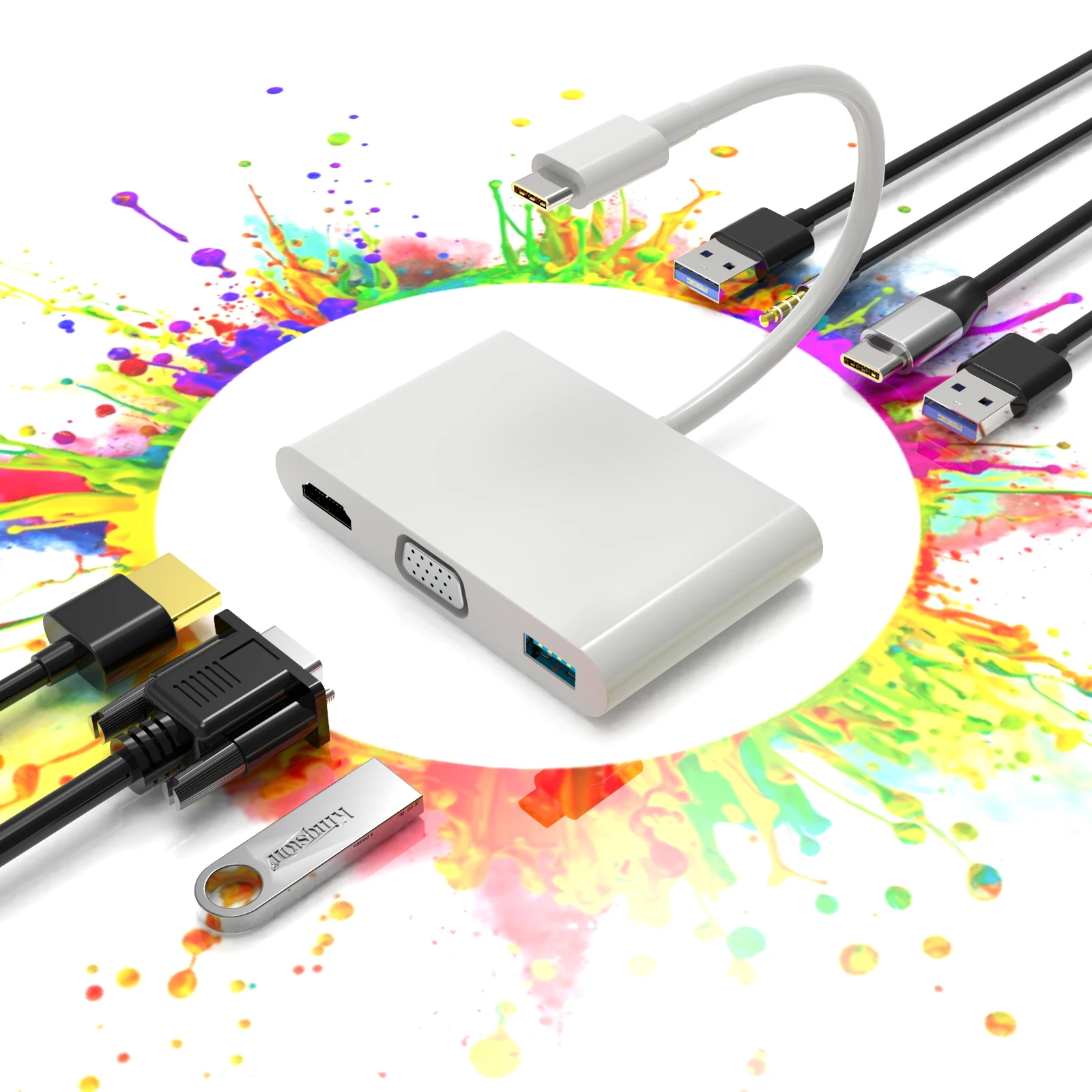 BASIX wholesale USB C HUB Docking Station 7 port USB docking station laptop with hub tipo c
BASIX wholesale USB C HUB Docking Station 7 port USB docking station laptop with hub tipo c