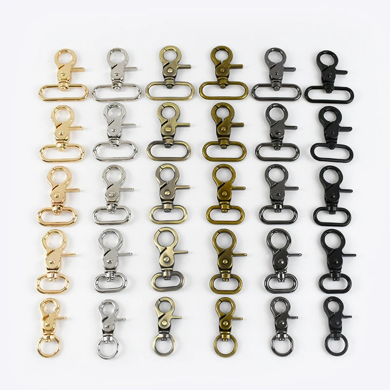 

Meetee H4-1 10-50mm Alloy Bag Strap Buckle Bag Hardware Accessories Lobster Rotary Trigger Clip Snap Hooks