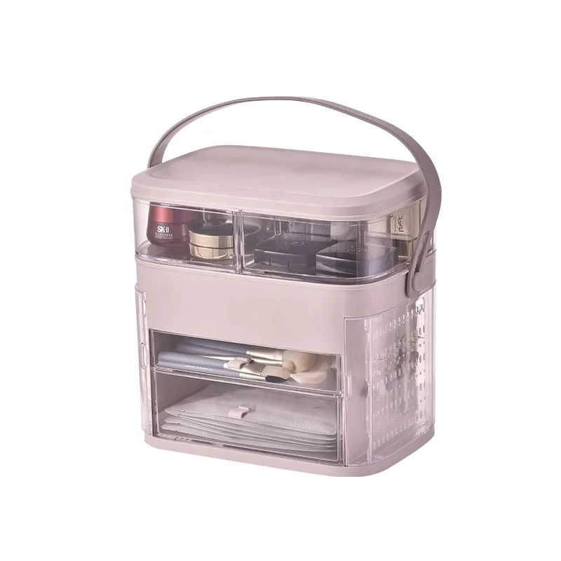 Multifunctional Drawer Desk LED Lights Makeup Storage Box Portable Cosmetic Organiser Make Up Storage Box USe for Store Cosmetic, Pink white green
Multifunctional Drawer Desk LED Lights Makeup Storage Box Portable Cosmetic Organiser Make Up Storage Box USe for Store Cosmetic, Pink white green