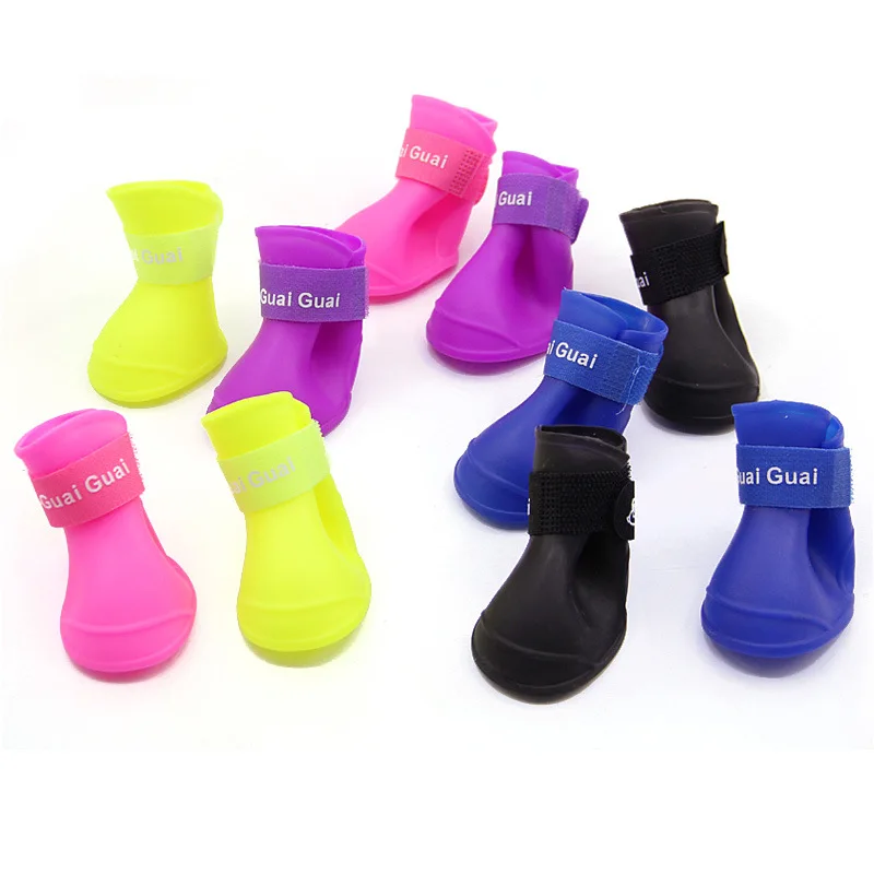 Cute Little Pet Dog Puppy Rain Snow Boots Shoes Booties Candy Colors Rubber Waterproof Anti-Slip, Black,blue,yellow,pink,purple
Cute Little Pet Dog Puppy Rain Snow Boots Shoes Booties Candy Colors Rubber Waterproof Anti-Slip, Black,blue,yellow,pink,purple
