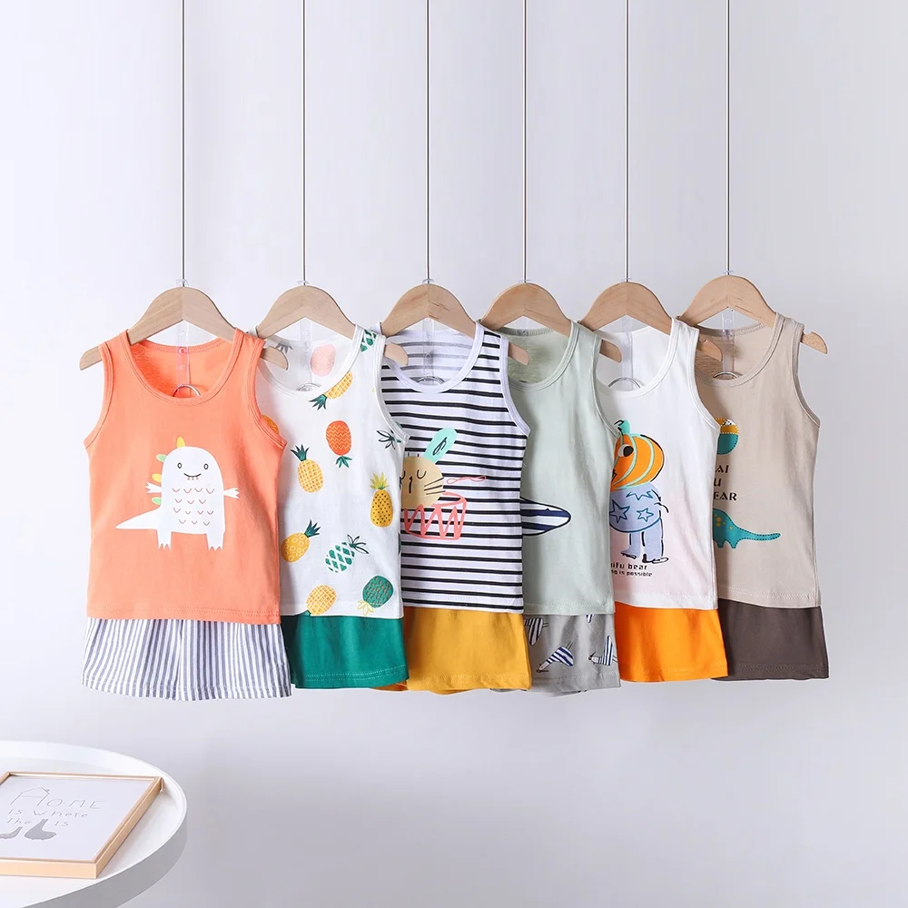 Factory wholesale summer new vest shorts boys girls cotton kids clothes suit vests&shorts cartoon design breathable comfortable, Picture
Factory wholesale summer new vest shorts boys girls cotton kids clothes suit vests&shorts cartoon design breathable comfortable, Picture