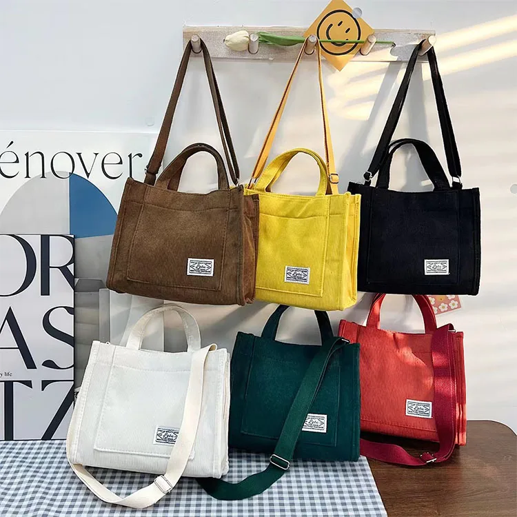 New Designer Fashion girl Custom Corduroy Handbag Casual Canvas Tote Crossbody bag women's corduroy Shoulder Messenger Bag
New Designer Fashion girl Custom Corduroy Handbag Casual Canvas Tote Crossbody bag women's corduroy Shoulder Messenger Bag