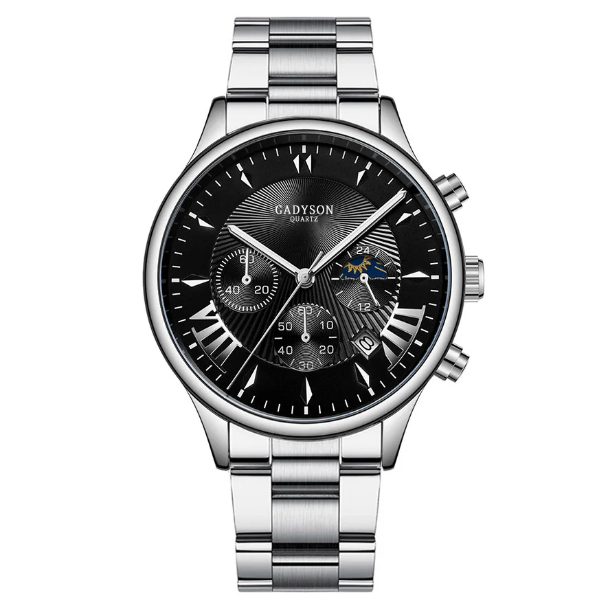 In stock alloy steel belt three-hand calendar display men's business casual quartz watch, As picture
In stock alloy steel belt three-hand calendar display men's business casual quartz watch, As picture
