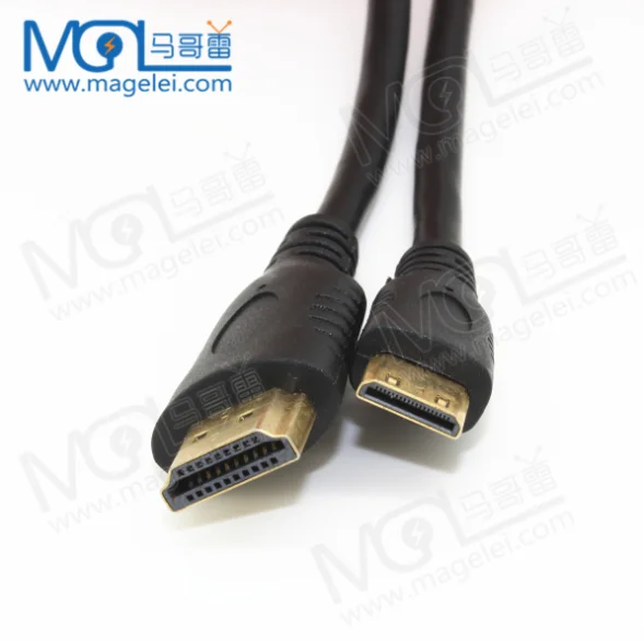 1.8M Mini HDMI to HDMI v1.4 Standard HDTV Pure Copper Cable for Camera TV - ANKUX.COM
