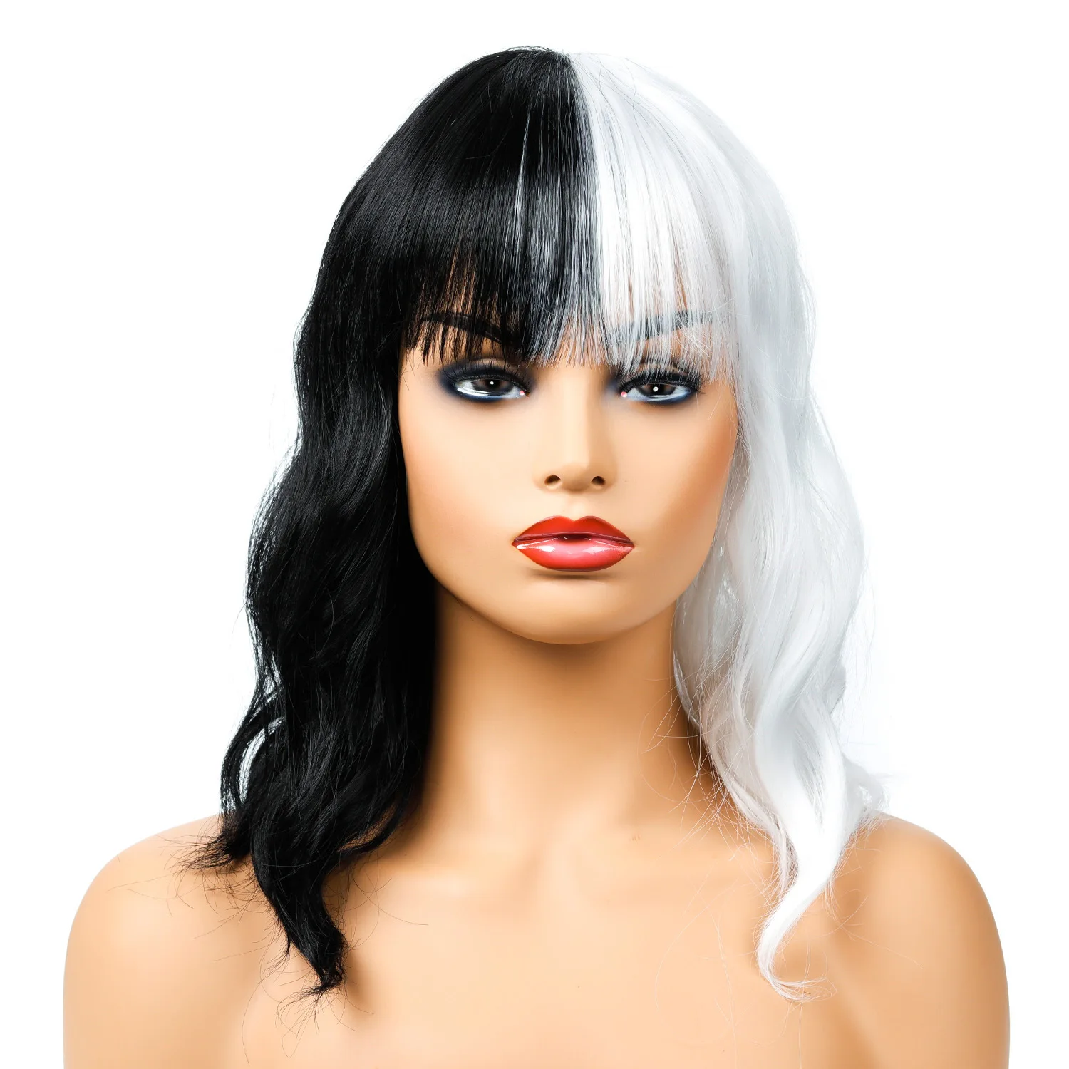 Personalized Black and White Long Curly Hair Chemical Fiber High Temperature Silk Cosplay Party Natural Wig, Pic showed
Personalized Black and White Long Curly Hair Chemical Fiber High Temperature Silk Cosplay Party Natural Wig, Pic showed
