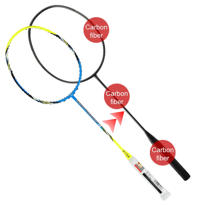 

New invention product launch WHIZZ y5y6 NEW DESIGN PROTECTOR RACKET 100% Full Carbon Fiber Custom Badminton Racquet, Customized