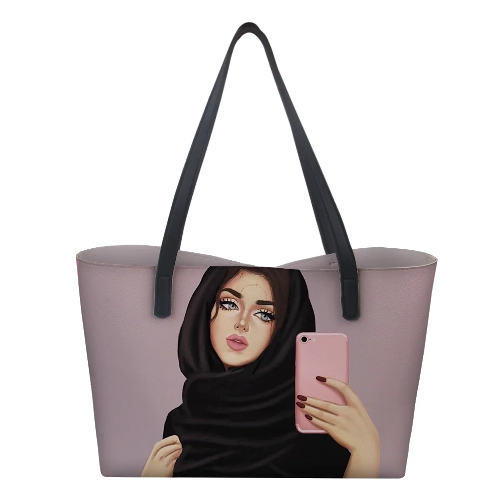 Wholesale art design women handbag custom casual fashion designer creative african art girl pattern PU shoulder tote, Customized color
Wholesale art design women handbag custom casual fashion designer creative african art girl pattern PU shoulder tote, Customized color