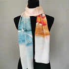 Beautiful Scarf Scarf Women Beautiful 100% Silk Double Faced Printing Designer Women African Scarf