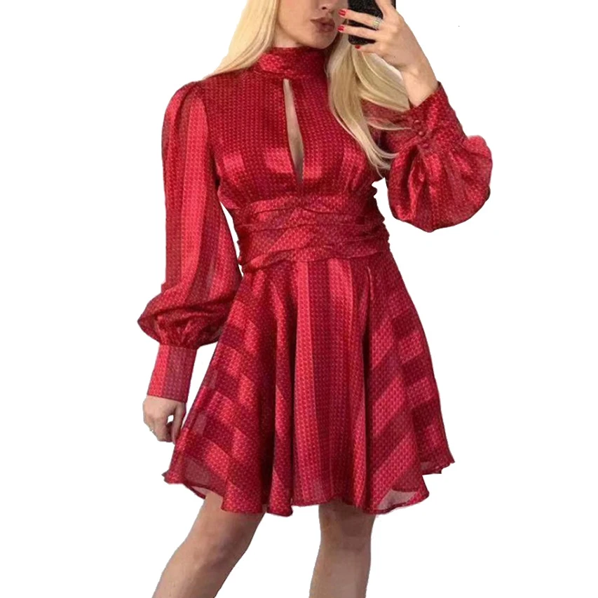 Folds Middle Skirt High Collar Commuter Big Swing Type Odm 20 Years Girls Dress For Woman
Folds Middle Skirt High Collar Commuter Big Swing Type Odm 20 Years Girls Dress For Woman