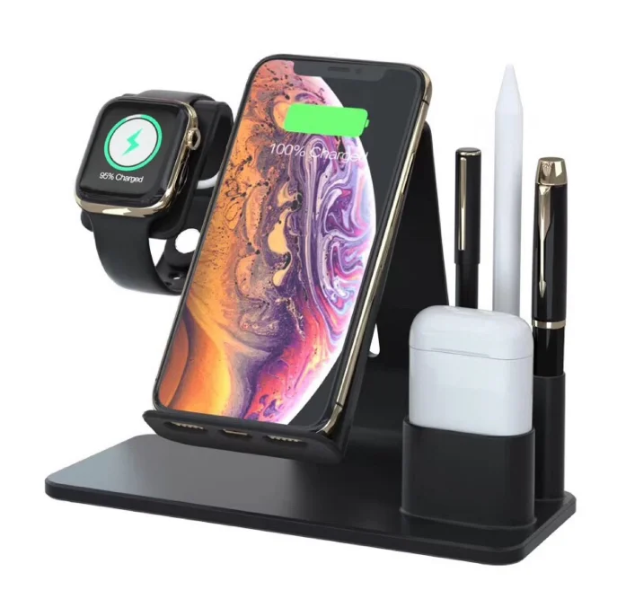 Multi-function 4in1 wireless charger stand bracket watch bracket pen holder earphone charger bracket wireless charger stand
Multi-function 4in1 wireless charger stand bracket watch bracket pen holder earphone charger bracket wireless charger stand
