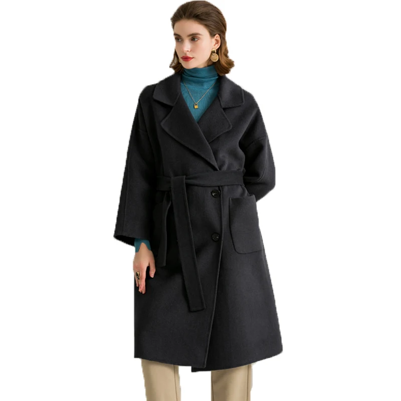 2021 autumn and winter new hot selling double-sided wool windbreaker loose double breasted solid color women's coat
2021 autumn and winter new hot selling double-sided wool windbreaker loose double breasted solid color women's coat