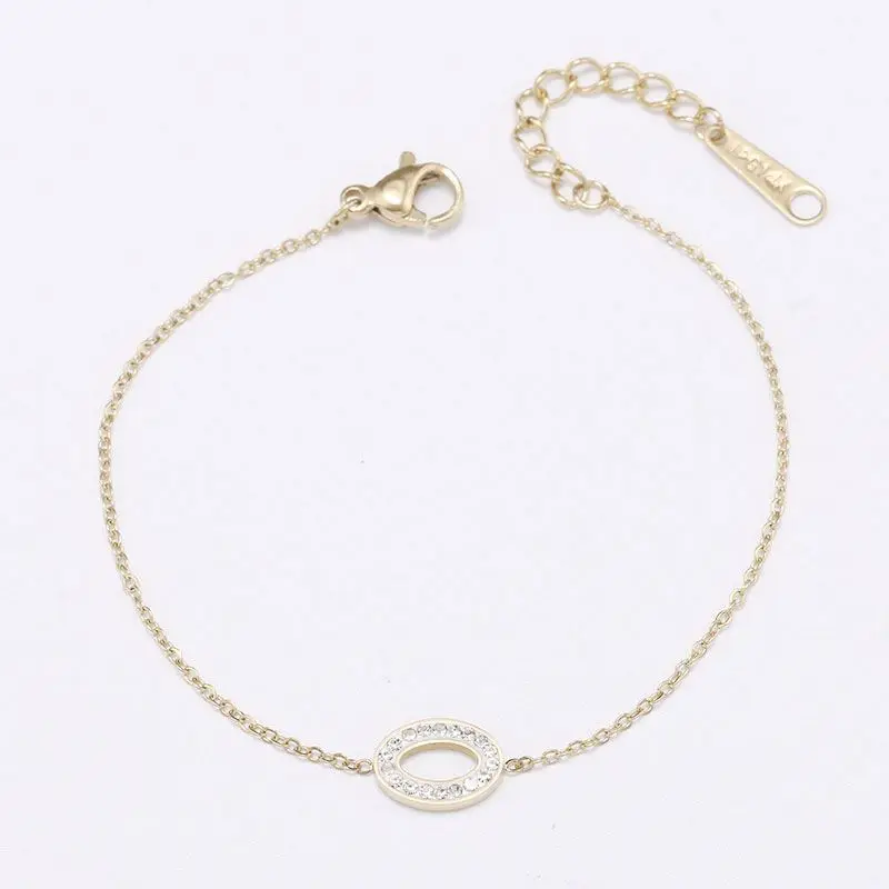 Gold Plated 0 Shaped Bracelets With Diamonds,Jewelry Women Adjustable Bracelet Stainless Steel
Gold Plated 0 Shaped Bracelets With Diamonds,Jewelry Women Adjustable Bracelet Stainless Steel