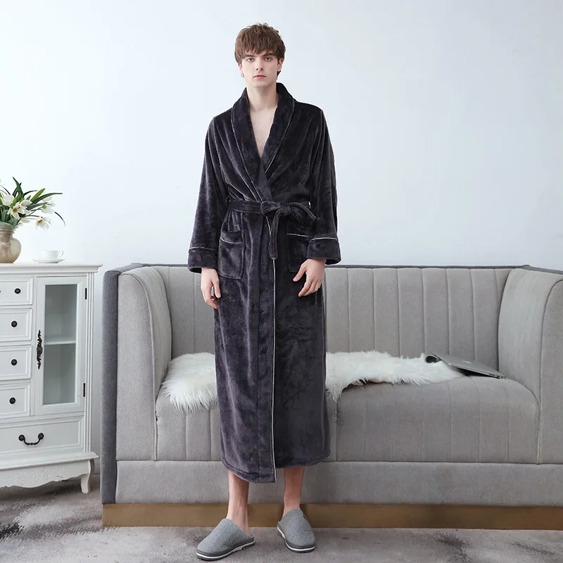plus size flannel men's sleepwear plush couple winter night wear, White/navy/grey/pink
plus size flannel men's sleepwear plush couple winter night wear, White/navy/grey/pink