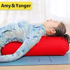 supportive cotton yoga bolster pillow round cushions