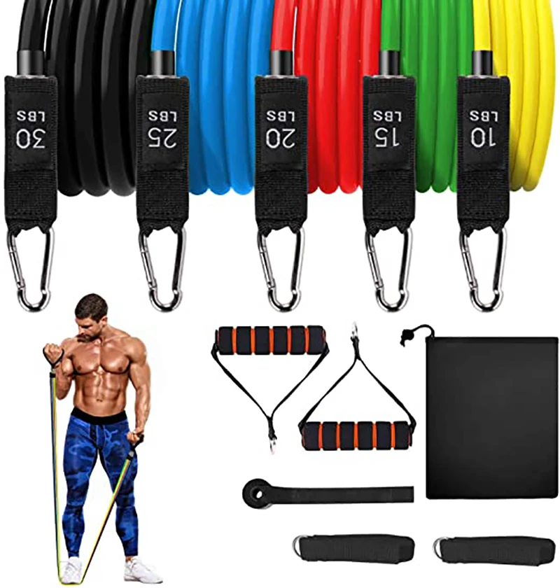 11Pcs/Set Latex Resistance Bands Training Exercise Yoga Tubes Pull Rope Rubber Expander Elastic Bands Fitness Equipment
11Pcs/Set Latex Resistance Bands Training Exercise Yoga Tubes Pull Rope Rubber Expander Elastic Bands Fitness Equipment
