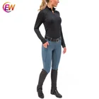 2021 Equestrian Clothing Wholesale Thick Silicone Custom Logo Horse Riding Breeches