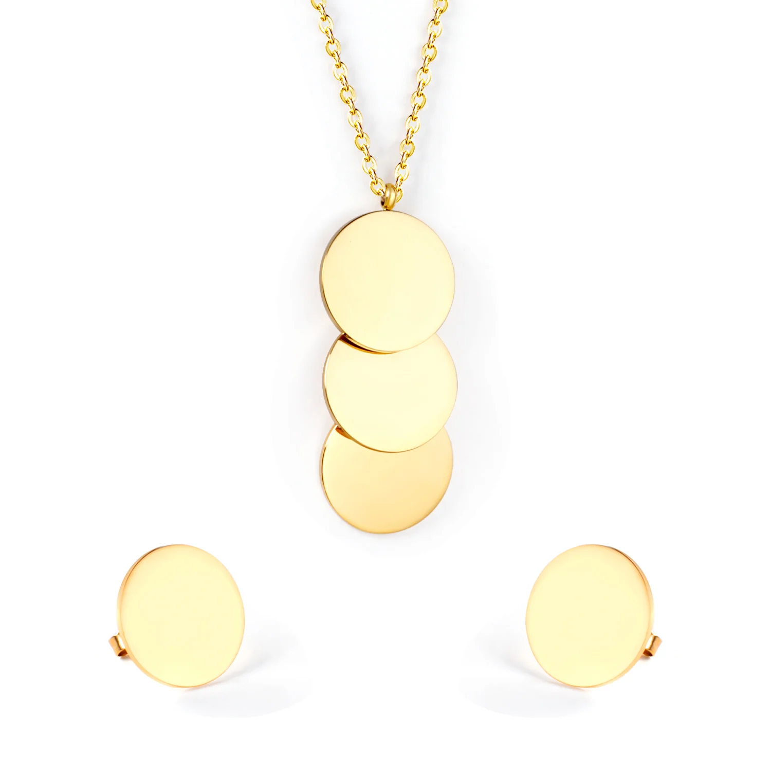 Fashion Stainless Steel 18k Gold Necklace Small Ball Chain Jewelry Set Women Wholesale Jewelry Supplies, Gold/steel
Fashion Stainless Steel 18k Gold Necklace Small Ball Chain Jewelry Set Women Wholesale Jewelry Supplies, Gold/steel