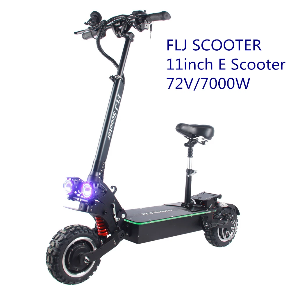 FLJ 11inch electric scooter with 72V 7000W dual engine scooter for adult 60-120kms range e scooter
FLJ 11inch electric scooter with 72V 7000W dual engine scooter for adult 60-120kms range e scooter