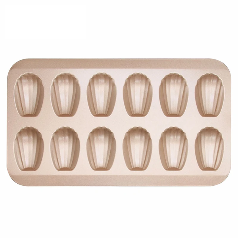 12-Cup Madeleine Pan with Shell Shape , non-stick mold Pan for Oven Baking, fast heat transfer and rust resistant
12-Cup Madeleine Pan with Shell Shape , non-stick mold Pan for Oven Baking, fast heat transfer and rust resistant