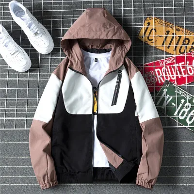 2021 windbreaker jackets man patchwork hooded spring wholesale fashion jacket for men
2021 windbreaker jackets man patchwork hooded spring wholesale fashion jacket for men
