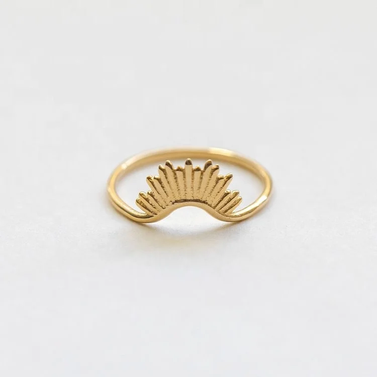 High Quality 18K Gold Plated Women Jewelry New Fashion Sunrise Stainless Steel Ring, Gold, rose gold, steel, black etc.
High Quality 18K Gold Plated Women Jewelry New Fashion Sunrise Stainless Steel Ring, Gold, rose gold, steel, black etc.
