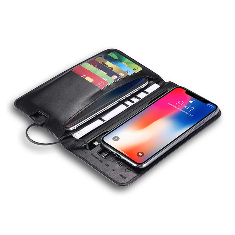 Portable pocket ultra slim leather purse power bank wallet wireless charging powerbank
Portable pocket ultra slim leather purse power bank wallet wireless charging powerbank