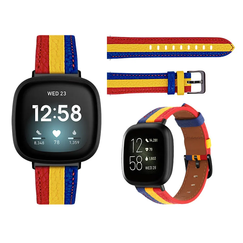 Full Grain Leather Strap For Fitbit Sense Replacement Band For Fitbit Versa 3 Band Watch, 4 colors
Full Grain Leather Strap For Fitbit Sense Replacement Band For Fitbit Versa 3 Band Watch, 4 colors