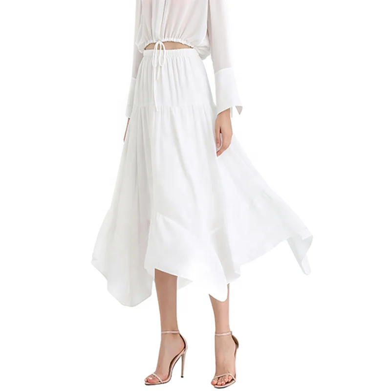 S068-10 woman skirt Summer Autumn High Quality Fashion Elegant Irregular Ruffle Chiffon Women Flare Long Skirts
S068-10 woman skirt Summer Autumn High Quality Fashion Elegant Irregular Ruffle Chiffon Women Flare Long Skirts
