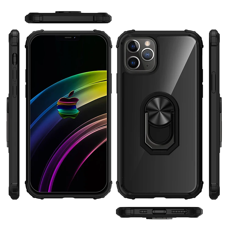 Factory Price Shockproof 360 Rotatable Ring Holder Case For iPhone 12 Pro Max Acrylic Hybrid Armor Magnetic Mobile Phone Case
Factory Price Shockproof 360 Rotatable Ring Holder Case For iPhone 12 Pro Max Acrylic Hybrid Armor Magnetic Mobile Phone Case