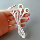 Logo Customization Medical Tens Electrode Wire Snap Tens Electrode Lead Wire Medical Wire Cables with DC 3.5mm Plug