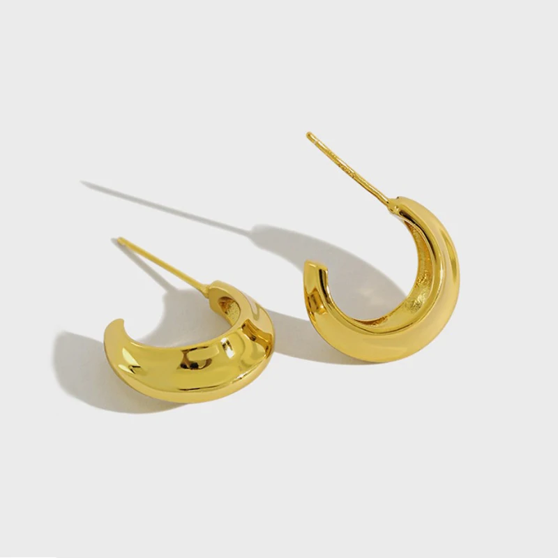 925 Sterling Silver Earrings Smooth Concave Glossy Stud Hoop Earrings for Women Jewelry
925 Sterling Silver Earrings Smooth Concave Glossy Stud Hoop Earrings for Women Jewelry