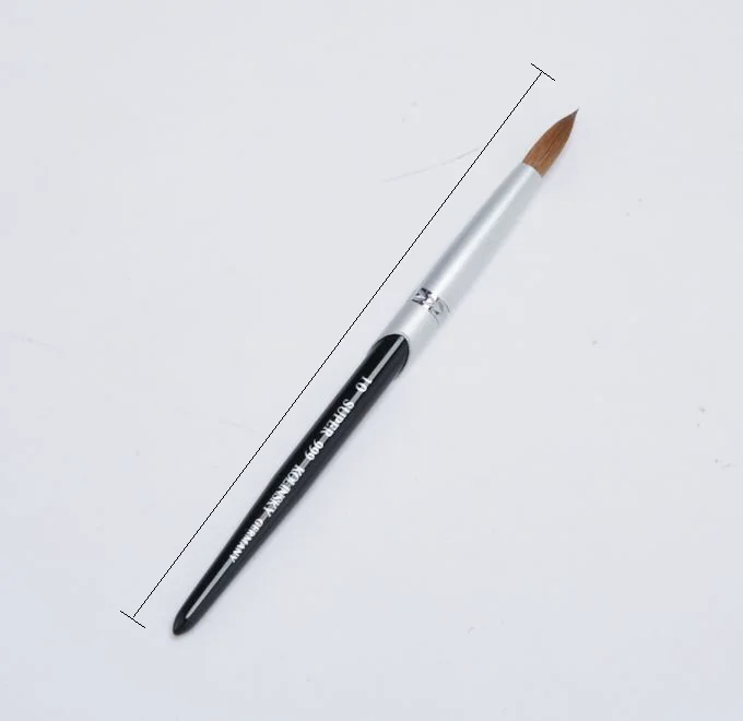 JUM Size 8 10 12 Kolinsky Acrylic Nail Brush Sable Painting Pen with Black Metal Handles, Accept customizaton
JUM Size 8 10 12 Kolinsky Acrylic Nail Brush Sable Painting Pen with Black Metal Handles, Accept customizaton