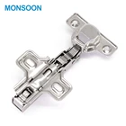 Custom concealed Wooden door hinges fitting self closing metal brass Cabinet hinge furniture