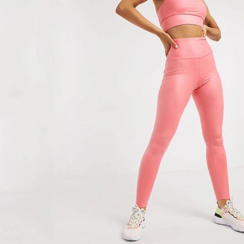 High Waist Fitness Booty Scrunch Yoga Leggings Set Customized Running Tights Shiny Pink Womens Activewear Sets, Custom color
High Waist Fitness Booty Scrunch Yoga Leggings Set Customized Running Tights Shiny Pink Womens Activewear Sets, Custom color