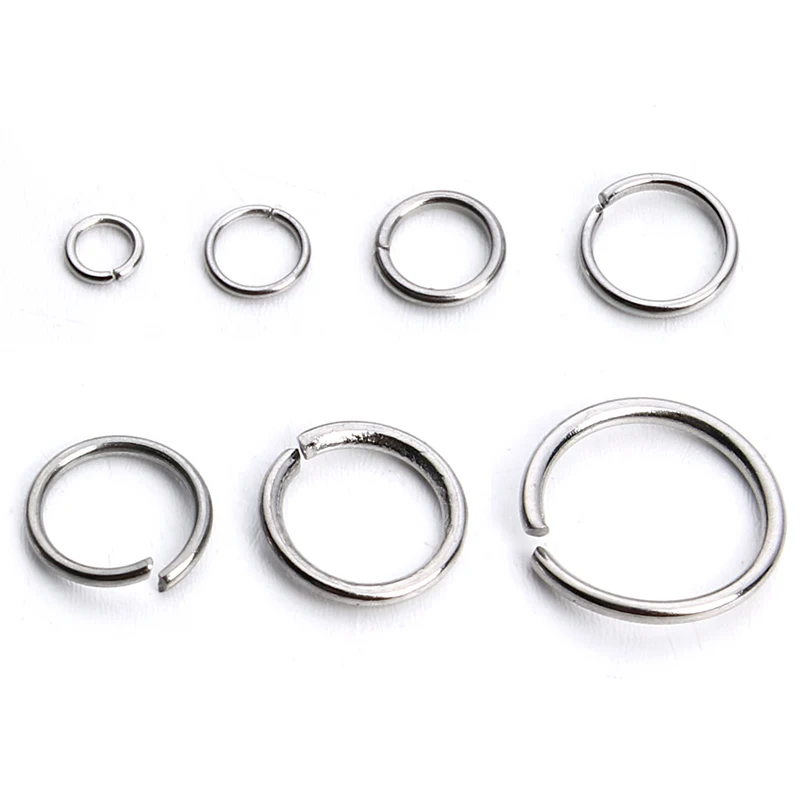 200piece/bag New Listing Pure Stainless Steel Open Jump Rings DIY Jewelry Making Split Ring Handmade Findings Accessories
200piece/bag New Listing Pure Stainless Steel Open Jump Rings DIY Jewelry Making Split Ring Handmade Findings Accessories
