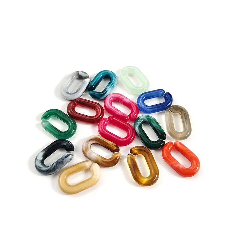 Detachable cuban curb acrylic chain buckle replacement bicolour plastic resin opening link chain DIY bag phone facemask straps
Detachable cuban curb acrylic chain buckle replacement bicolour plastic resin opening link chain DIY bag phone facemask straps