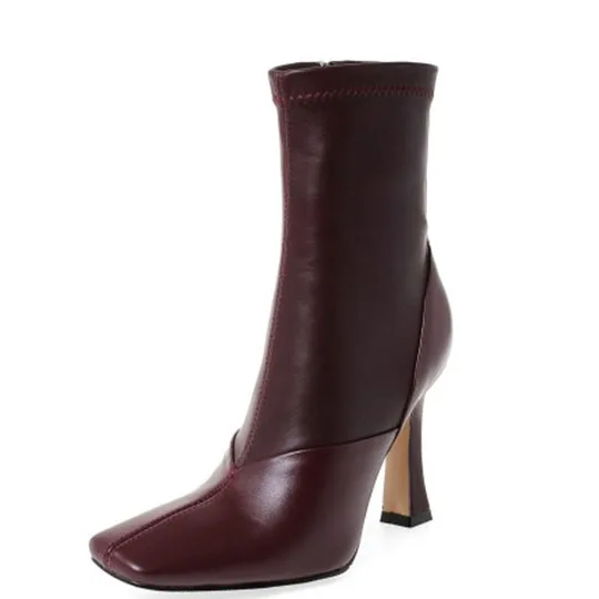 Fashion animal print stiletto women square toe high heels short boots genuine leather shoes ladies ankle boots, Black white winered green snakeskin
Fashion animal print stiletto women square toe high heels short boots genuine leather shoes ladies ankle boots, Black white winered green snakeskin