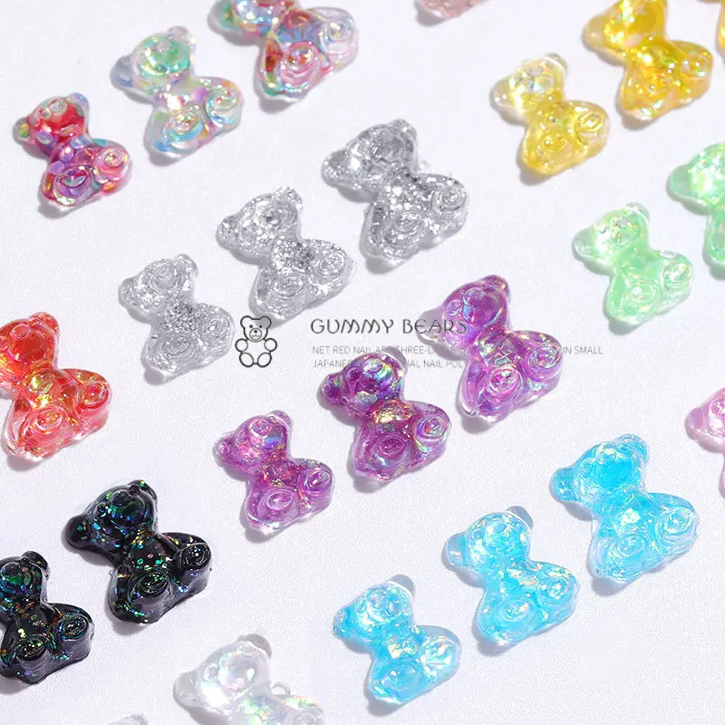 Mixed 3 Size Cute Bear 3D Nail Art Decorations Fashion Polish UV Gel DIY Ornaments Manicure Design Accessories
Mixed 3 Size Cute Bear 3D Nail Art Decorations Fashion Polish UV Gel DIY Ornaments Manicure Design Accessories