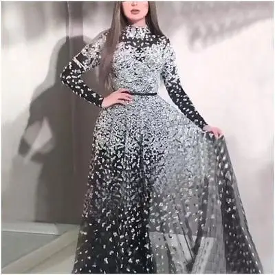 Hot Sale Women' Evening Dress Sexy Long-sleeved Gold-embossed High-necked Dress, Picture color
Hot Sale Women' Evening Dress Sexy Long-sleeved Gold-embossed High-necked Dress, Picture color