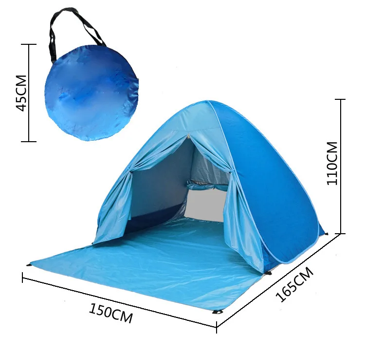 Automatic Anti UV Portable Folding Quick Open Beach Tents for Camping, Pink/blue/orange/green
Automatic Anti UV Portable Folding Quick Open Beach Tents for Camping, Pink/blue/orange/green