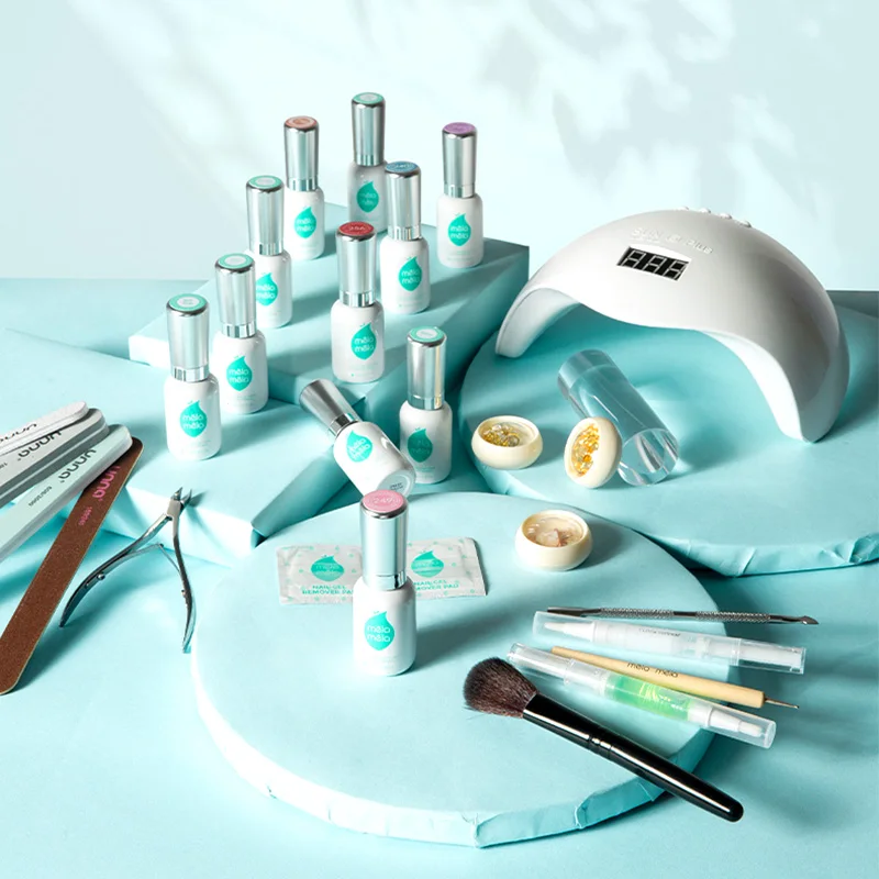 Melamela professional uv gel nail polish kit with 6 colors 1 base 1 top 1 matte top 1 hardener set, Clear
Melamela professional uv gel nail polish kit with 6 colors 1 base 1 top 1 matte top 1 hardener set, Clear