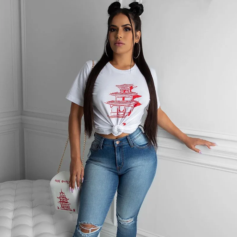 Thank You Print Cotton Women Blouse Short Sleeve Summer Fits Women Tee Shirts And Crop Tops, Shown
Thank You Print Cotton Women Blouse Short Sleeve Summer Fits Women Tee Shirts And Crop Tops, Shown