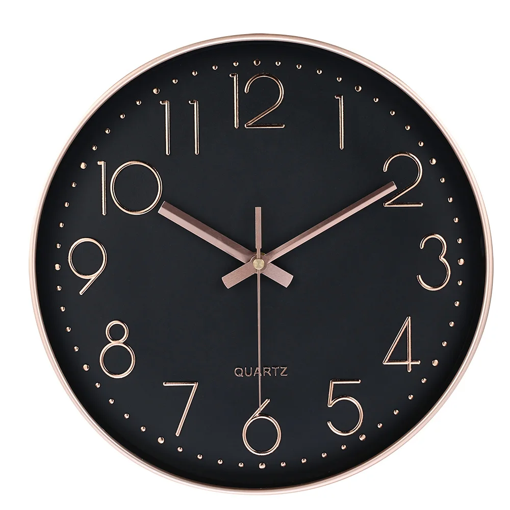Amazon hot sell 12inch rose gold wall clock for home decorative living room office kitchen simple design
Amazon hot sell 12inch rose gold wall clock for home decorative living room office kitchen simple design