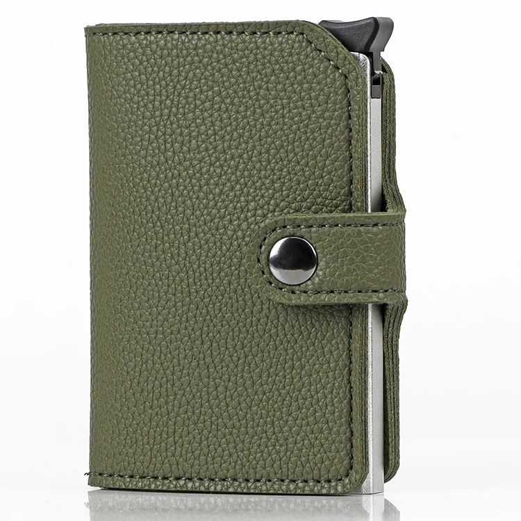 Automatic Pop Up Aluminum Leather Card Case Rfid Blocking PU Leather Credit Card Holder
Automatic Pop Up Aluminum Leather Card Case Rfid Blocking PU Leather Credit Card Holder