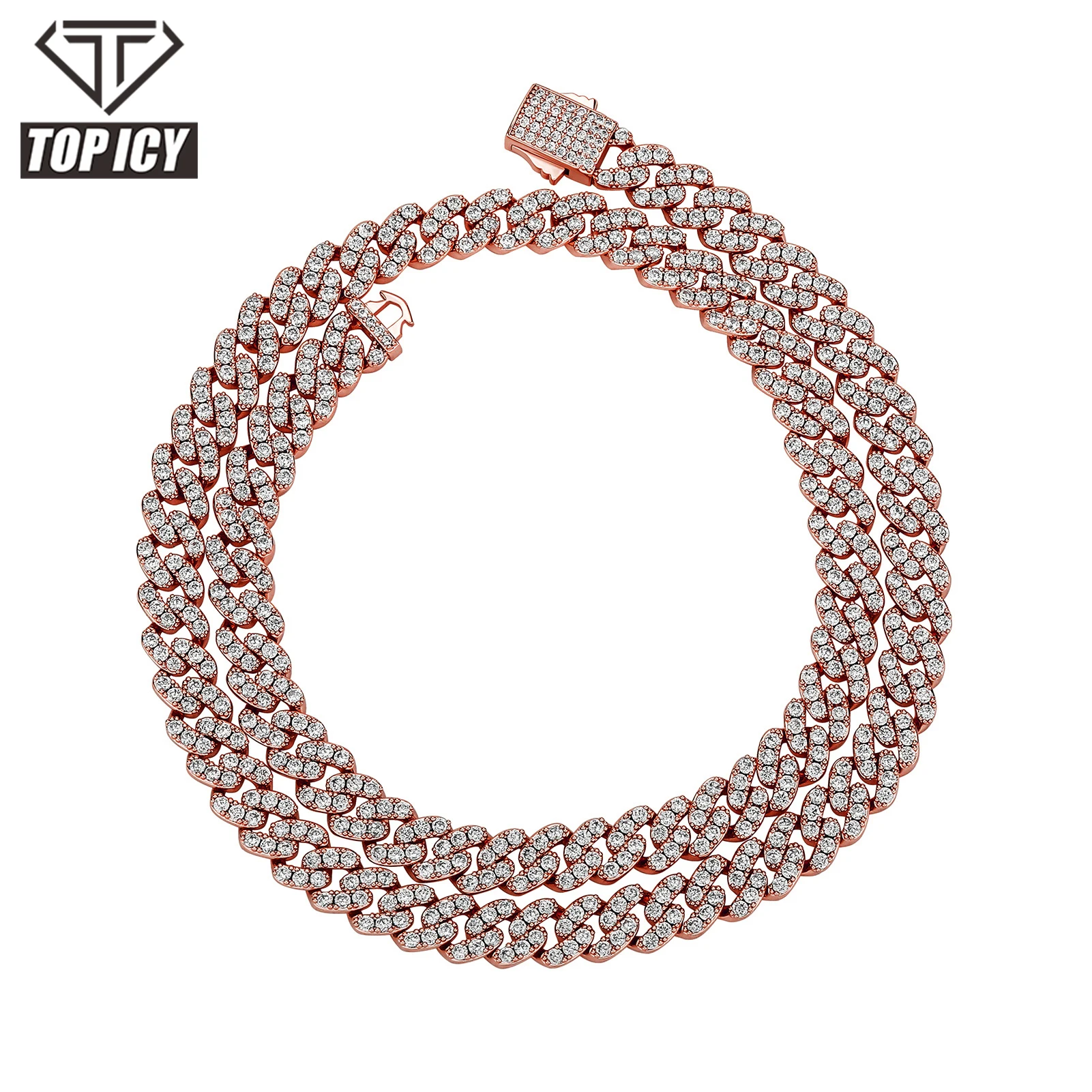 5A zircon brass iced out 9mm cuban link chain hip hop white gold rose gold premium quality spring clasp cuban chain necklace
5A zircon brass iced out 9mm cuban link chain hip hop white gold rose gold premium quality spring clasp cuban chain necklace